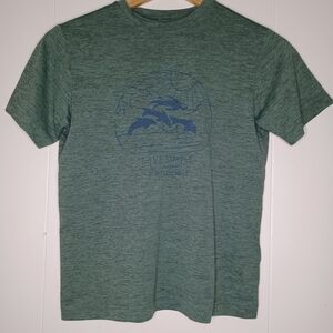Patagonia Heather Green Graphic Tee
